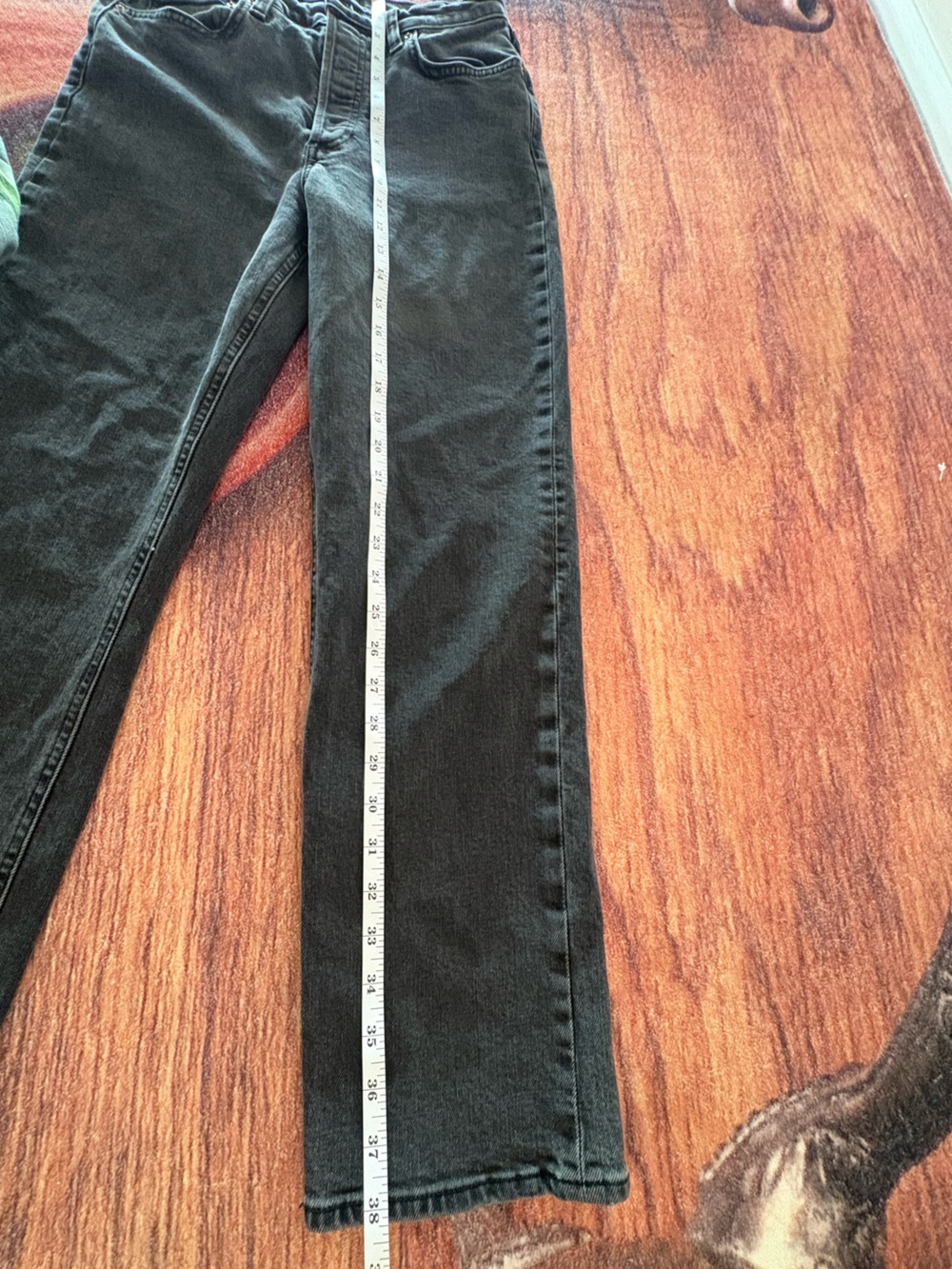 Denim Forum The Arlo High Rise Straight Jeans – 28L | Size 27 Black Casual - Picture 9 of 13